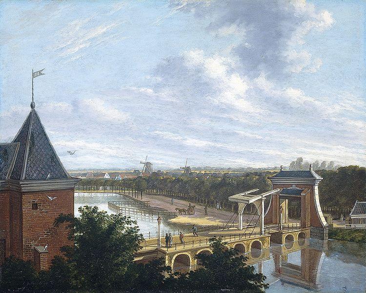 Johannes Jelgerhuis Leiden gate oil painting image